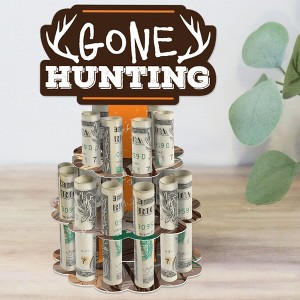 Big Dot of Happiness Gone Hunting - DIY Deer Hunting Camo Birthday Party Money Holder Gift - Cash Cake - 1 of 4