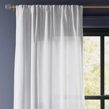 2pk Light Filtering Farrah Curtain Panels White - Threshold™