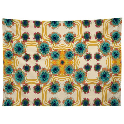  HGOD DESIGNS Flower Tapestry Wall Hanging Colorful