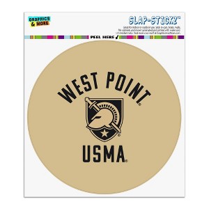 US Military Academy Black Knights Automotive Car Window Locker Circle Bumper Sticker - 1 of 4