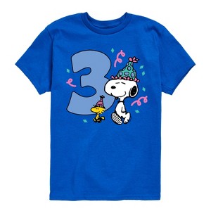 Boys' - Peanuts - Another Year Cooler Birthday Short Sleeve Graphic T-Shirt - 1 of 4