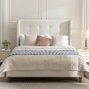 GDFStudio Frank Velvet Upholstered Wood Platform Bed Frame with 54" High Headboard - 2 of 4