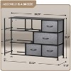 Sorbus 8 Drawers Wide Dresser - Organizer Unit with Steel Frame Wood Top and handle, Fabric Bins - Amazing for household decluttering - 3 of 4