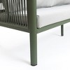 LuxenHome 4-Piece Outdoor Aluminum with Wood-Style Plastic Patio Set with Cushions - 3 of 4