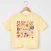 Simply Sage Market Happiness Blooms From Within Boxy Crop Top - 2 of 4