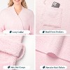 PAVILIA Premium Womens Plush Robe, Super Soft Fuzzy Bathrobe, Cozy Spa Robe with Pockets for Women - 3 of 4