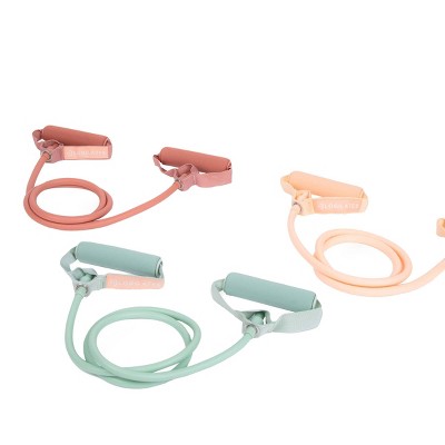 Blogilates 3pk Resistance Bands - Pink/Green/Orange_4