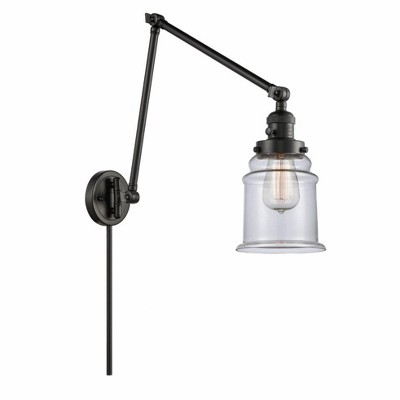 Canton - 1 Light Double Extension Swing Arm Wall Sconce In Industrial Style-30 Inches Tall and 6 Inches Wide