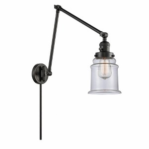 Canton - 1 Light Double Extension Swing Arm Wall Sconce In Industrial Style-30 Inches Tall and 6 Inches Wide - 1 of 1
