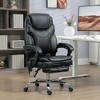 Vinsetto Vibration Massage Office Chair with Heat, Adjustable Height, High Back, Footrest, PU Leather Comfy Computer Desk Chair - 2 of 4