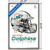 Trends International NFL Miami Dolphins - Drip Helmet 20 Framed Wall Poster Prints - 3 of 4