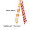 INSPIRE CHIC Women's Striped Printed Skinny Long Satin Silky Neck Scarves 1Pc - 3 of 4