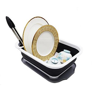 SAMMART 7.5L (2 Gallon) Collapsible Dish Drainer with Drainer Board - 1 of 4