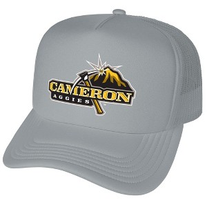 Gender Neutral Official Cameron University Primary Logo Foam Snapback Trucker Hat - for Men and Women Grey Grey One Size - 1 of 4