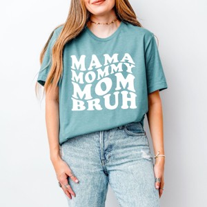 Simply Sage Market Mama Mommy Mom Bruh Wavy Short Sleeve Tee - 1 of 4