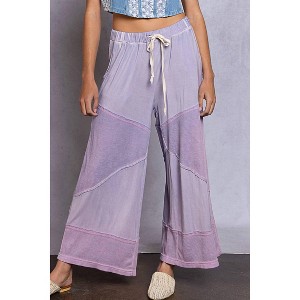 Women's Contrast Knit Culottes - POL - 1 of 4