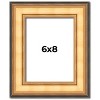 PosterPalooza | Photo Size Traditional Gold Picture Frame - UV Acrylic, Foam Board Backing, Hanging Hardware - 2 of 4