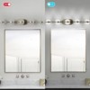 VYNXARIA Champagne Gold Wall Lights, 35" Modern Minimalist 5-Light Vanity Fixture with Crystal Sand Shades for Bathroom and Mirror Decor - 4 of 4