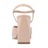 Journee Collection Womens Ziarre Patent Vegan Leather Ankle Strap Platform Sandals - 3 of 4