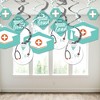Big Dot of Happiness Medical School Graduation Doctor Decorations Hanging Swirls - Set of 40 - 3 of 4