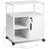 File Cabinet with Charging Station, Lockable Lateral Filing Cabinets for Home Office, Printer Cabinet for A4/Letter Size File Folders - 2 of 4