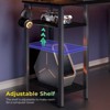 Greenstell L Shaped Desk - Black Reversible Computer Desk with LED Lights, Power Outlets, Monitor Stand & Storage - 4 of 4