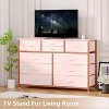 Jojoka Dresser TV Stand, 10 Drawer Dresser for Bedroom with Power Outlet, Chest of Drawers - 2 of 4
