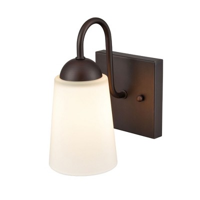 Ivey Lake Rubbed Bronze 8" Direct Wired Wall Sconce