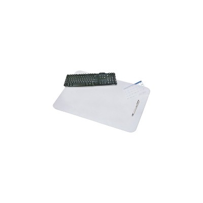 Frosted Clear Vinyl Rectangular Non-Slip Desk Pad 12" x 17"