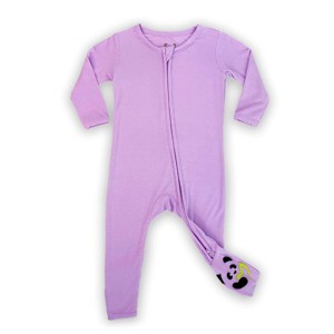 Bellabu Bear Baby Lavender Bamboo Convertible Footie - 1 of 3