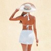 Women's Plunging 3 pieces Bikini Set & Skirt Set - Cupshe - 4 of 4