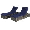 PAGED Outdoor Patio Chaise Lounge Chair, with Patio Pool Chairs Tanning Lounges for Outside, Gray Cushion for Poolside Backyard Garden - 4 of 4