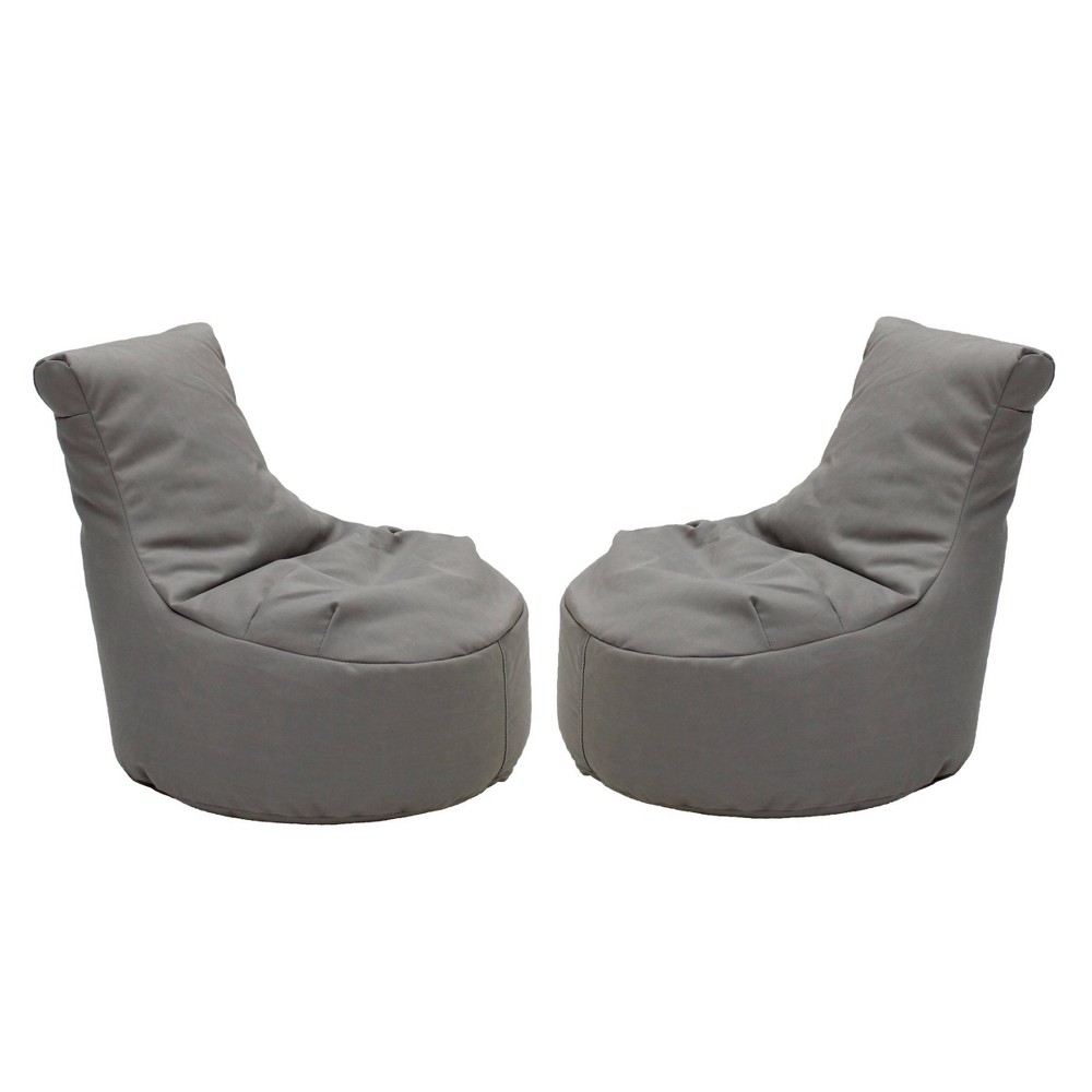 Photos - Bean Bag Factory Direct Partners 2pk Element Paddle Out Kids'  Gray