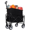 CAVINAS 3-in-1 Folding Wagon for Camping,Shopping Cart with All-Terrain Wheels,Dual-Layer Storage Beach Wagons for Camping Shopping - 2 of 4