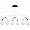 Craftmade Lighting Orion 6 - Light Island Pendant Light in  Flat Black - 4 of 4