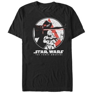 Men's Star Wars The Force Awakens Kylo Ren Flametrooper Lightsaber T-Shirt - 1 of 4