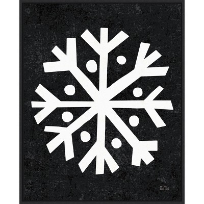Amanti Art Christmas Whimsy Snowflake by Michael Mullan Canvas Wall Art Print Framed 23-in. x 28-in.