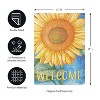 Welcome Sunflower Suede Garden Flag - 3 of 4