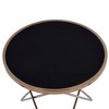 Royal Hampton End Table, Black Glass & Champagne - 2 of 4