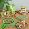 DYLIVeS Green Foil Dinosaur Birthday Party Decorations, Rawr Dinosaur Disposable Tableware Set with 9'' Dinner Plates,Napkins,Cups,Forks-Serves 24 - 4 of 4