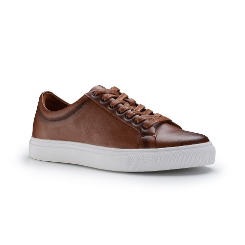 Ferro Aldo Mens Arden MFA19735 Low-Top Lace-up Fashion Sneakers, in Cognac Brown, Size 9