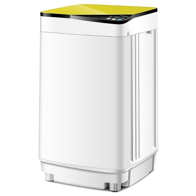 Full-Automatic Washing Machine 7.7 lbs Washer/Spinner Germicidal UV Light  Yellow