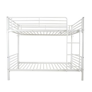 Karl Home Green Twin Over Twin Steel Bunk Bed Frame Ladder Bedroom Dorm Room for Kids Adult Children - 1 of 4