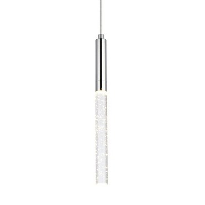 Ruelle Chrome Crystal LED Pendant Light