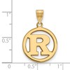 Black Bow Jewelry 14k Yellow Gold Plated Sterling Silver Rutgers Scarlet Knights NCAA Small Pendant - 2 of 3