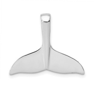 Black Bow Jewelry 14k White Gold Polished Whale Tail Slide - 1 of 4