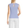Lands' End Women's Fine Gauge Baby Cable Crew Neck Sleeveless Sweater - 2 of 3