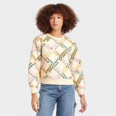 Women's Quilted Pullover Sweatshirt - Universal Thread™