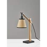 Walden Natural Wood Table Lamp Black - Adesso