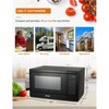 Commercial Chef 1.3 Cu. Ft. Countertop Microwave Oven, Touch Controls with Digital Display, 1000W, 12.4 Turntable, Push Button Door - 3 of 4